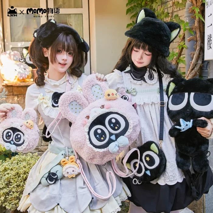 Momo and Luo Xiaohei Collaborated Bag Slippers and Pendant
