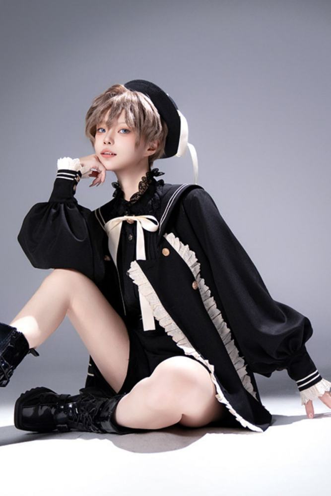 Castle Too ~Misty City~ Ouji Lolita Coat and Short Pants