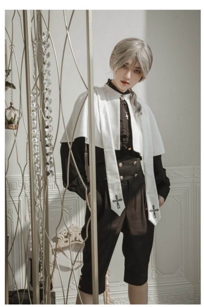 Castle Too Holy College Lolita Skirt, Blouse, Pants and Cape