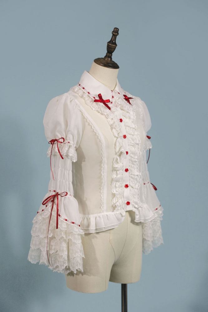 Antique Doll ~Strawberry Cream Bouquet~ Lolita JSK and Blouse