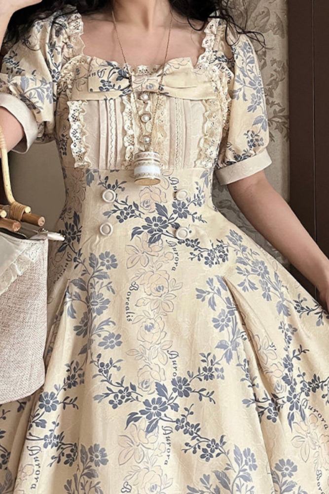 Rose Waltz by Aurora Borealis Lolita Short Sleeves OP