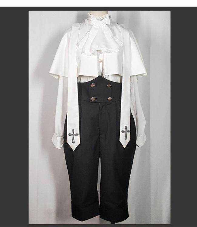 Castle Too Holy College Lolita Skirt, Blouse, Pants and Cape