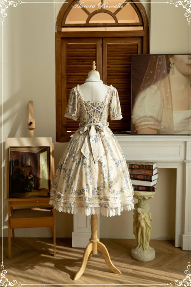 Rose Waltz by Aurora Borealis Lolita Short Sleeves OP