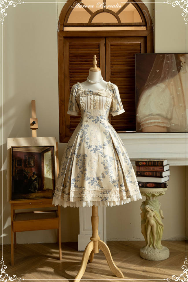 Rose Waltz by Aurora Borealis Lolita Short Sleeves OP