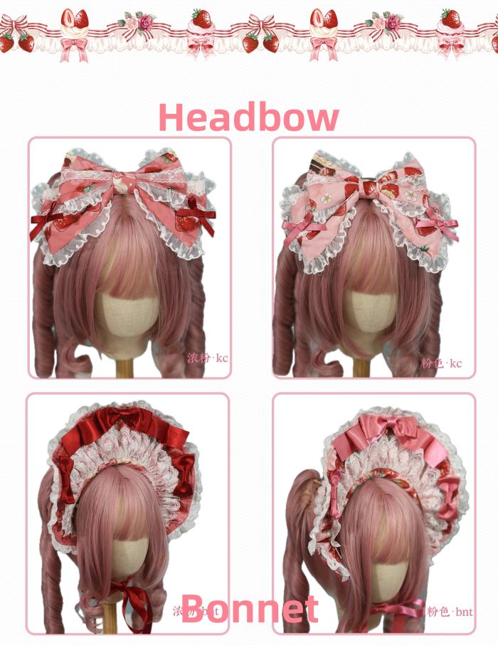 Antique Doll ~Strawberry Cream Bouquet~ Lolita JSK and Blouse