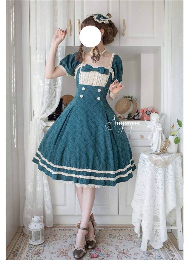 Rose Waltz by Aurora Borealis Lolita Short Sleeves OP