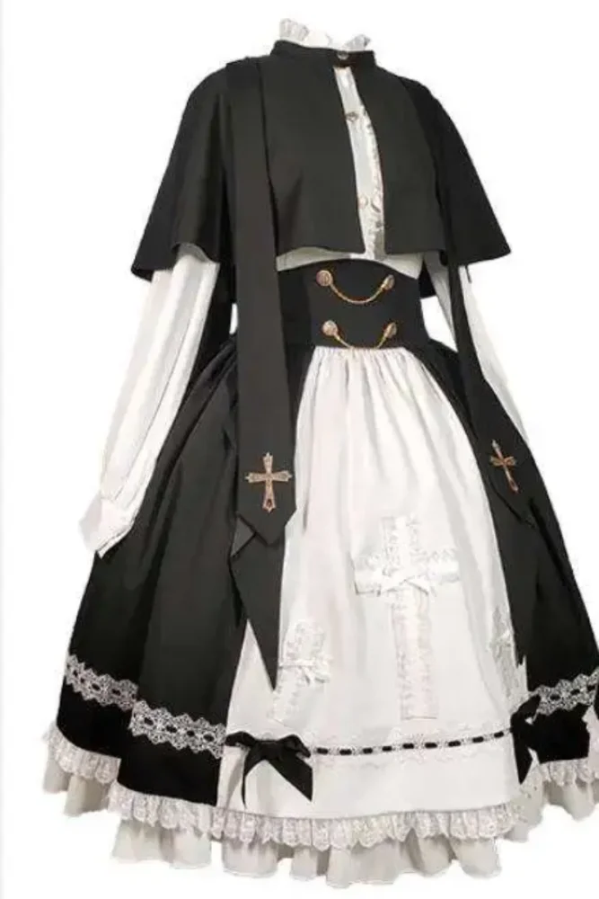 Castle Too Holy College Lolita Skirt, Blouse, Pants and Cape