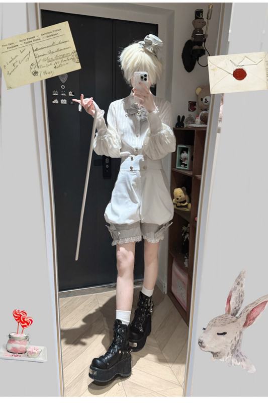 Castle Too ~Candy Shop~ Ouji Lolita Blouse and Short Pants