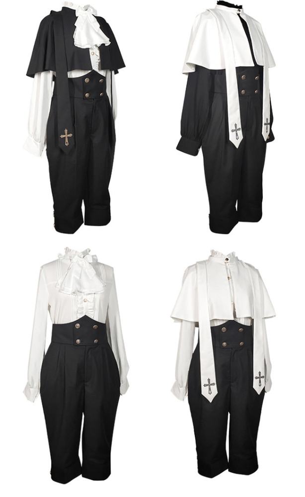 Castle Too Holy College Lolita Skirt, Blouse, Pants and Cape