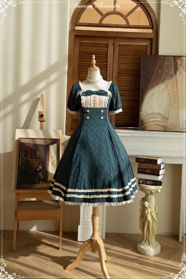 Rose Waltz by Aurora Borealis Lolita Short Sleeves OP