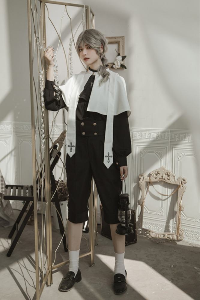 Castle Too Holy College Lolita Skirt, Blouse, Pants and Cape
