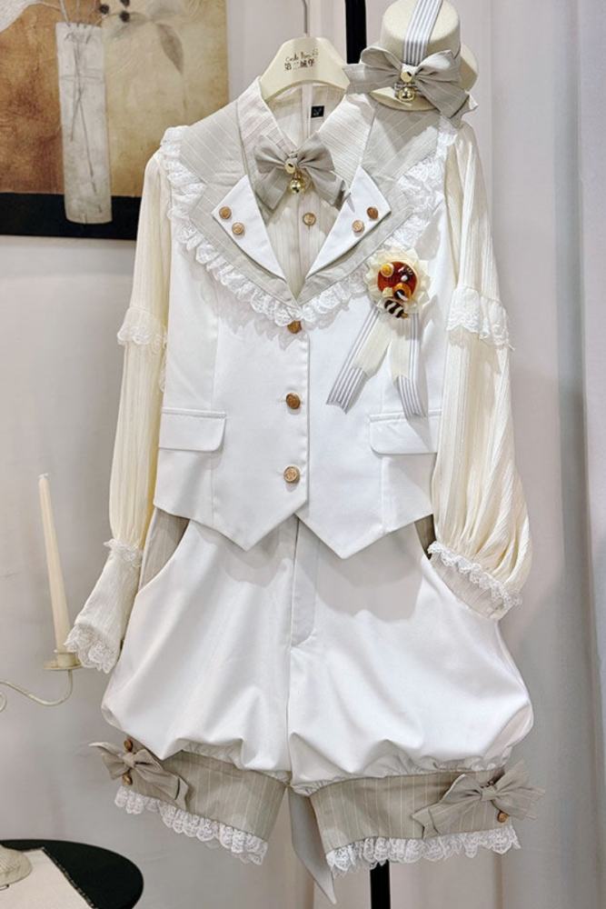 Castle Too ~Candy Shop~ Ouji Lolita Blouse and Short Pants