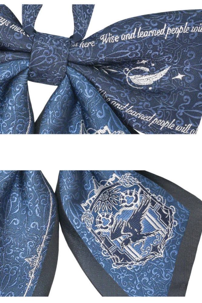 Pooting Bear Harry Potter Ravenclaw Blue Tie and Badge