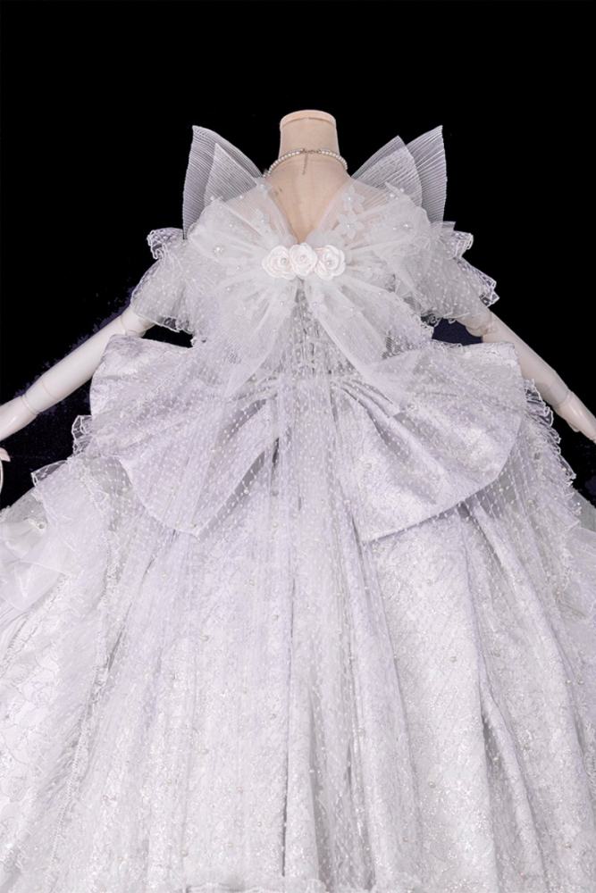 (BFM) Moonlit Rose Gorgeous Wedding Formal Dress Custom-Tailor