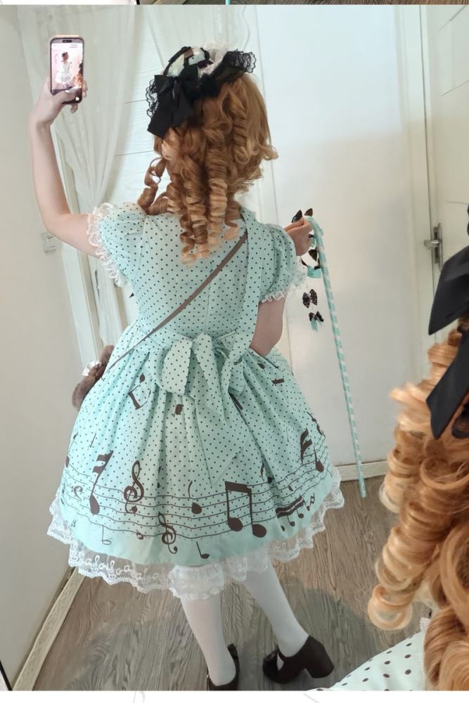 True Color ~Musical Notes~ Sweet Lolita Prints OP 6 Colors