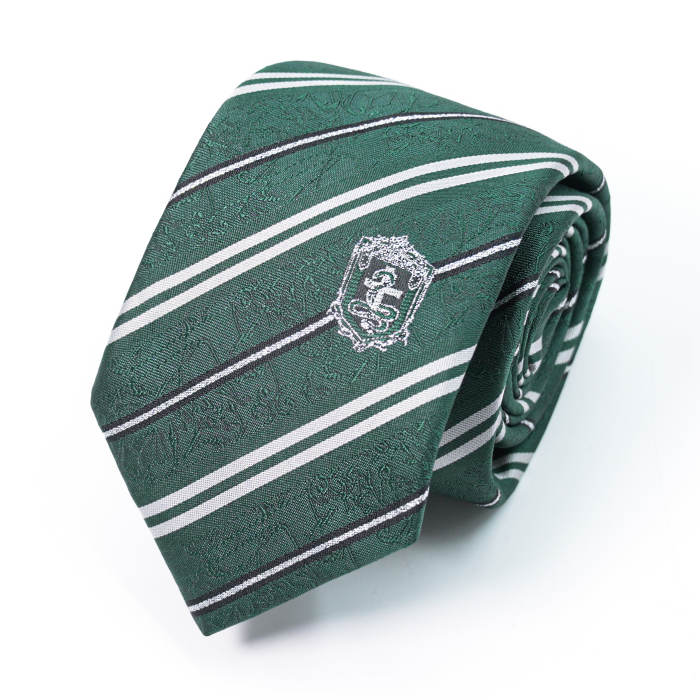 Pooting Bear Harry Potter Slytherin Green Bow Tie and Badge