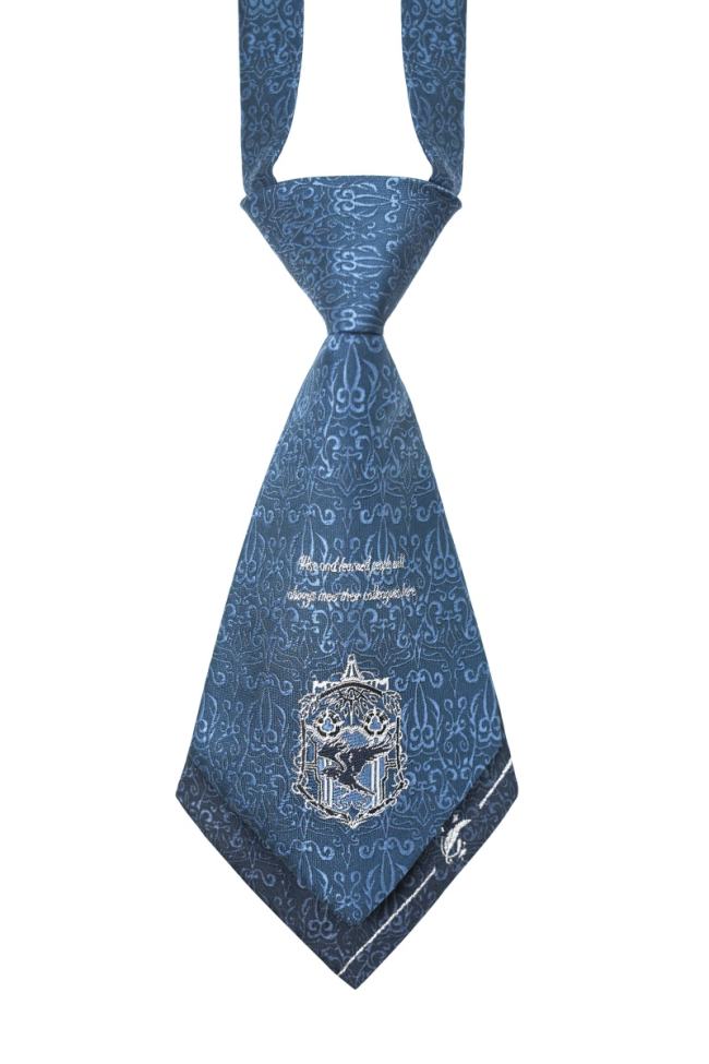 Pooting Bear Harry Potter Ravenclaw Blue Tie and Badge