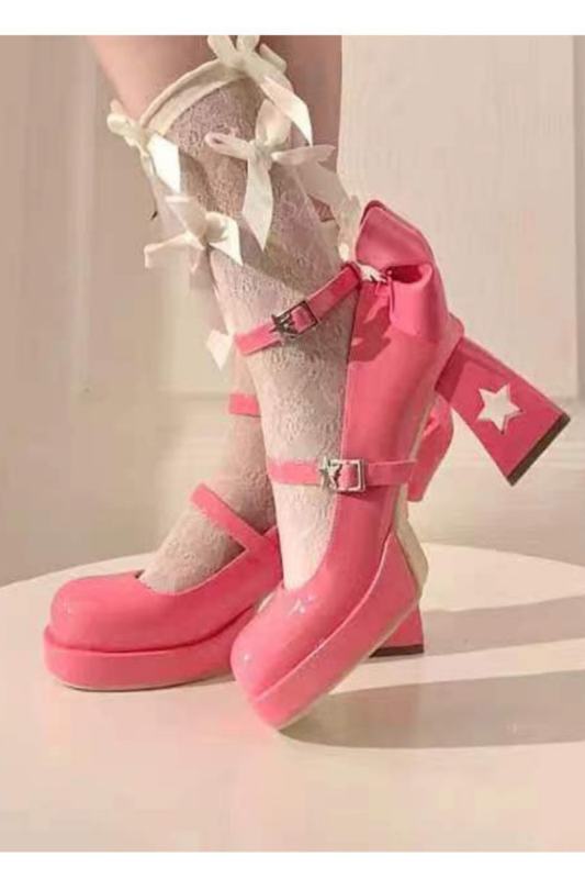 Sweet Starmoon Lolita Heels Shoes Round Toe
