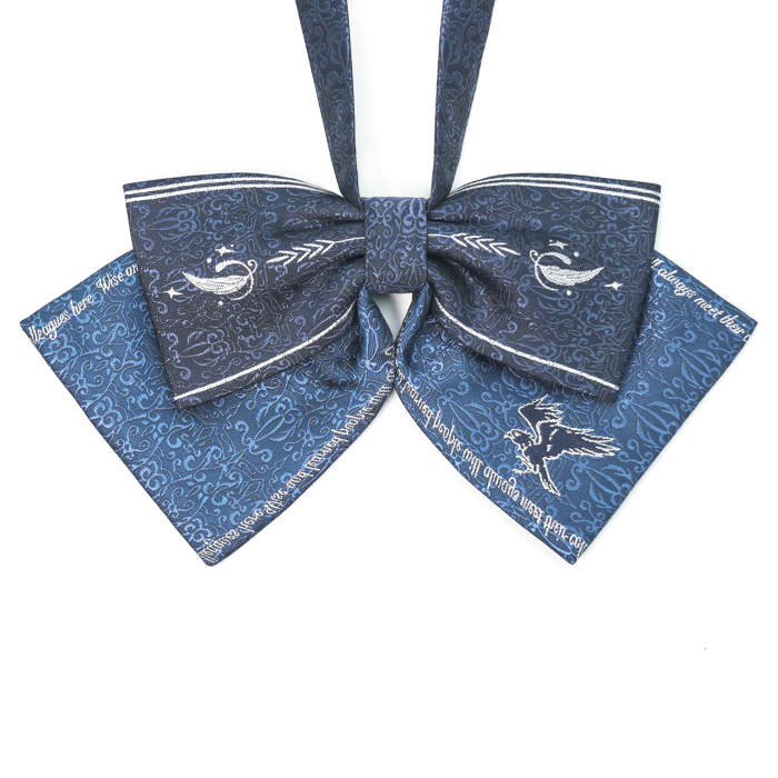 Pooting Bear Harry Potter Ravenclaw Blue Tie and Badge