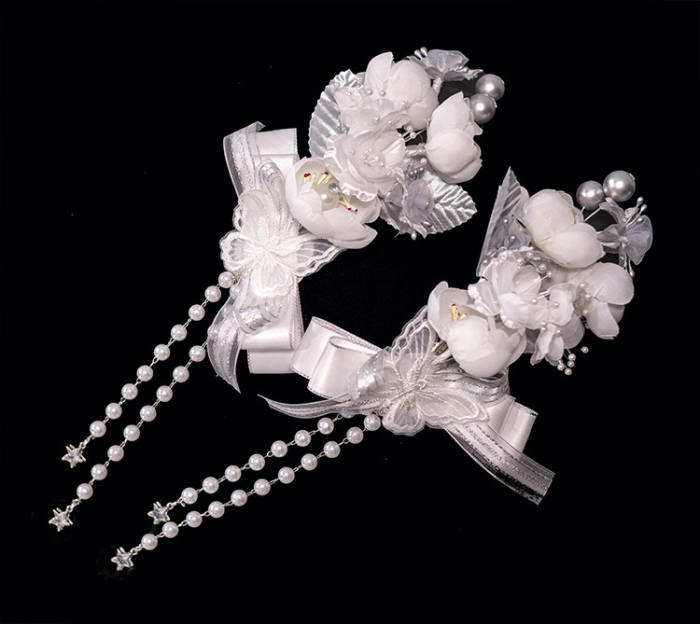 (BFM) Moonlit Rose Gorgeous Lolita Headdress Bag and Petticoat