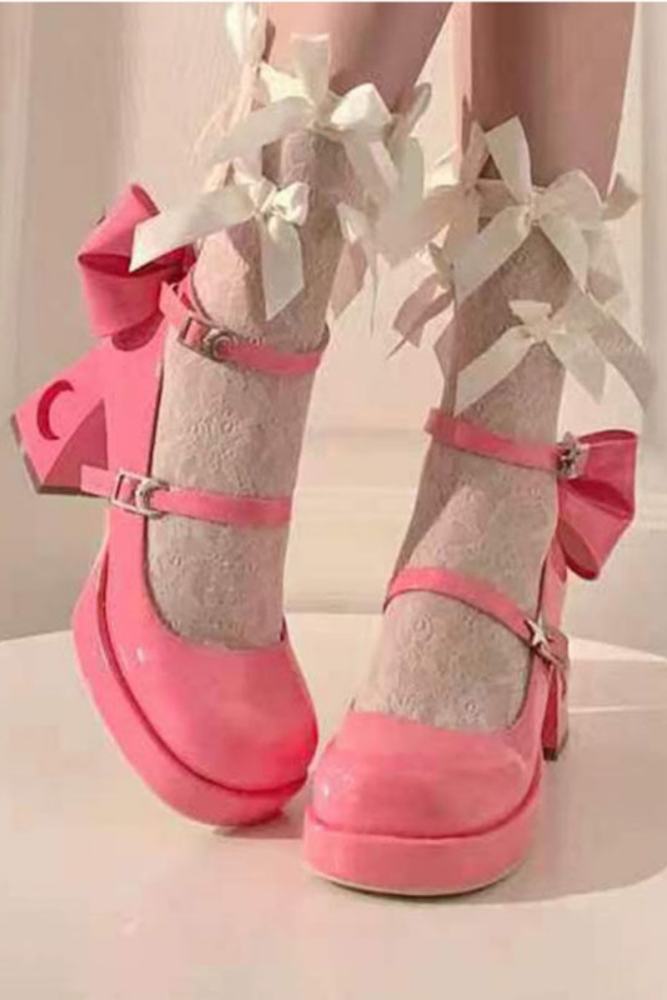 Sweet Starmoon Lolita Heels Shoes Round Toe