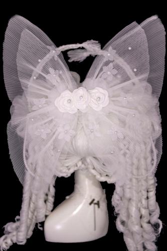 (BFM) Moonlit Rose Gorgeous Lolita Headdress Bag and Petticoat