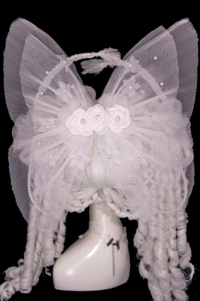 (BFM) Moonlit Rose Gorgeous Lolita Headdress Bag and Petticoat