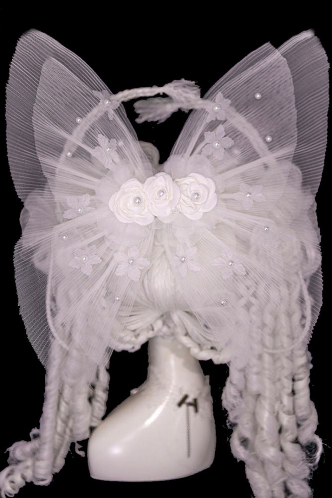 (BFM) Moonlit Rose Gorgeous Lolita Headdress Bag and Petticoat