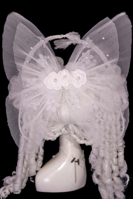 (BFM) Moonlit Rose Gorgeous Lolita Headdress Bag and Petticoat