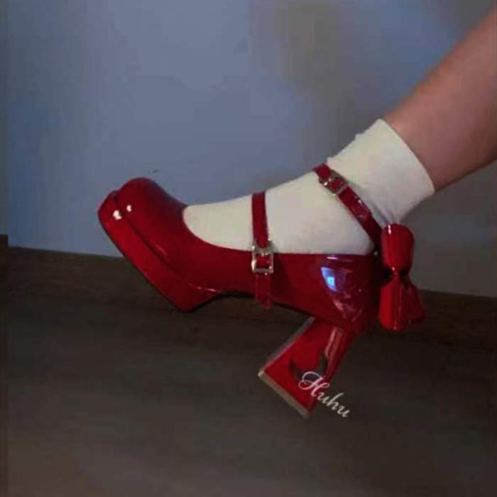 Sweet Starmoon Lolita Heels Shoes Round Toe