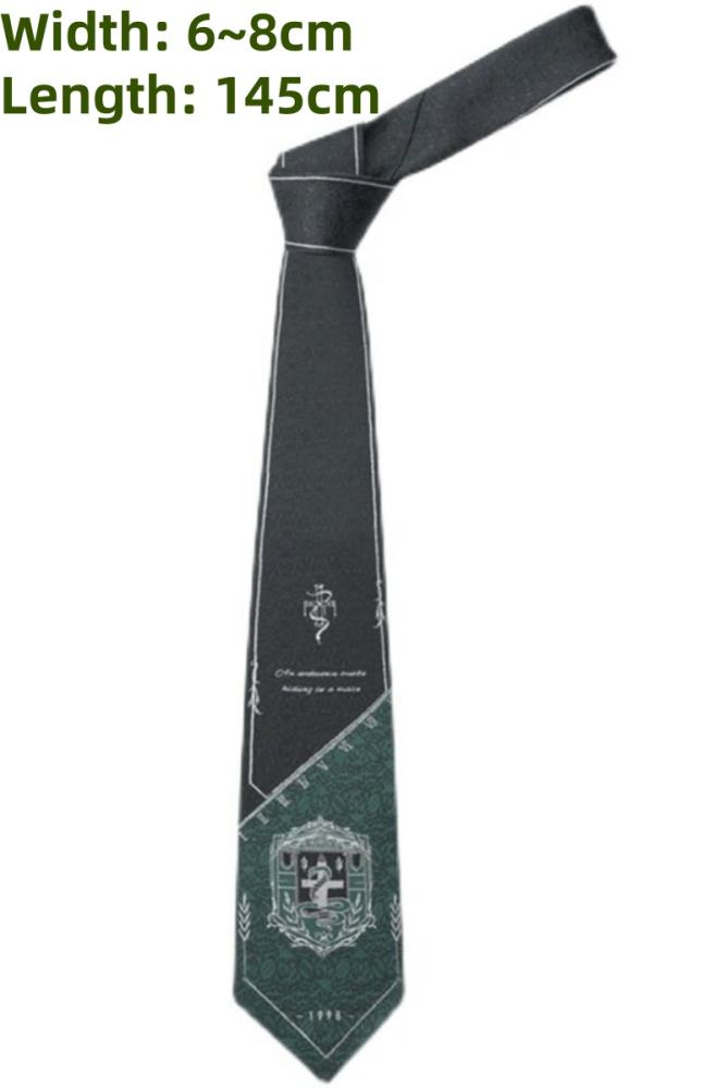 Pooting Bear Harry Potter Slytherin Green Bow Tie and Badge