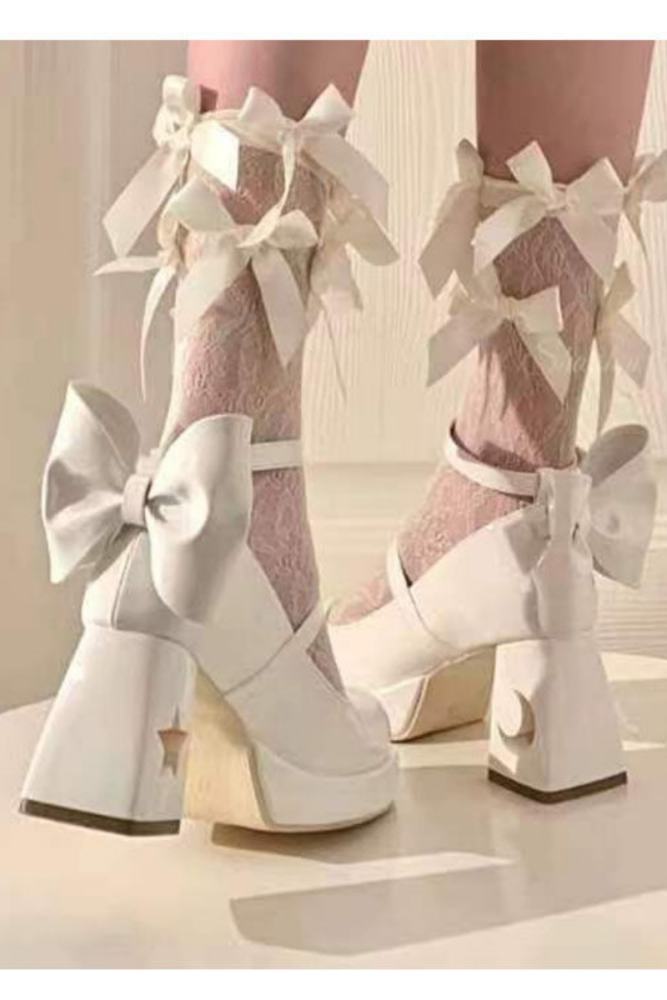 Sweet Starmoon Lolita Heels Shoes Round Toe