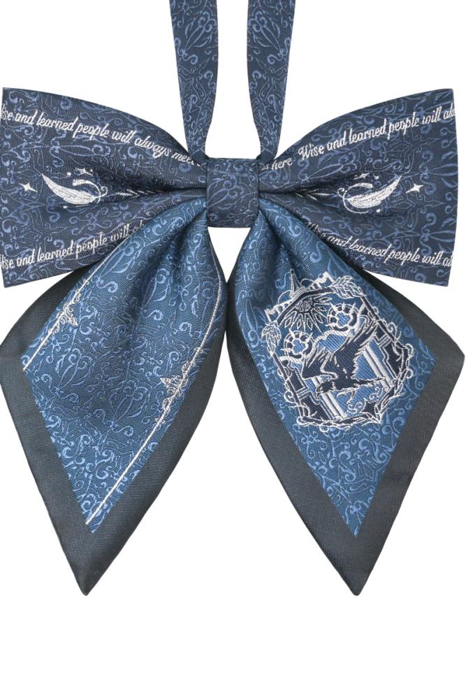 Pooting Bear Harry Potter Ravenclaw Blue Tie and Badge
