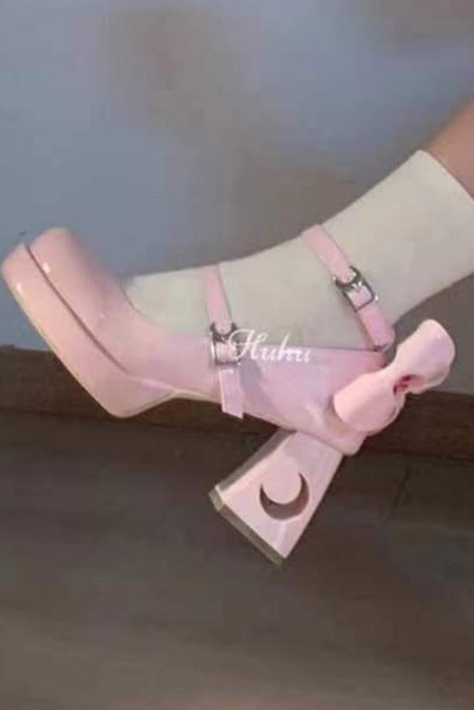 Sweet Starmoon Lolita Heels Shoes Round Toe