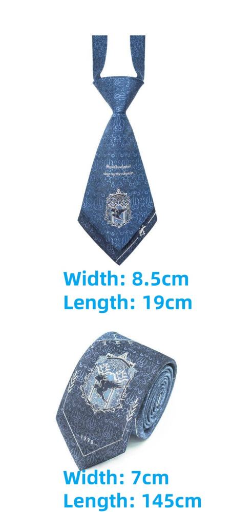 Pooting Bear Harry Potter Ravenclaw Blue Tie and Badge
