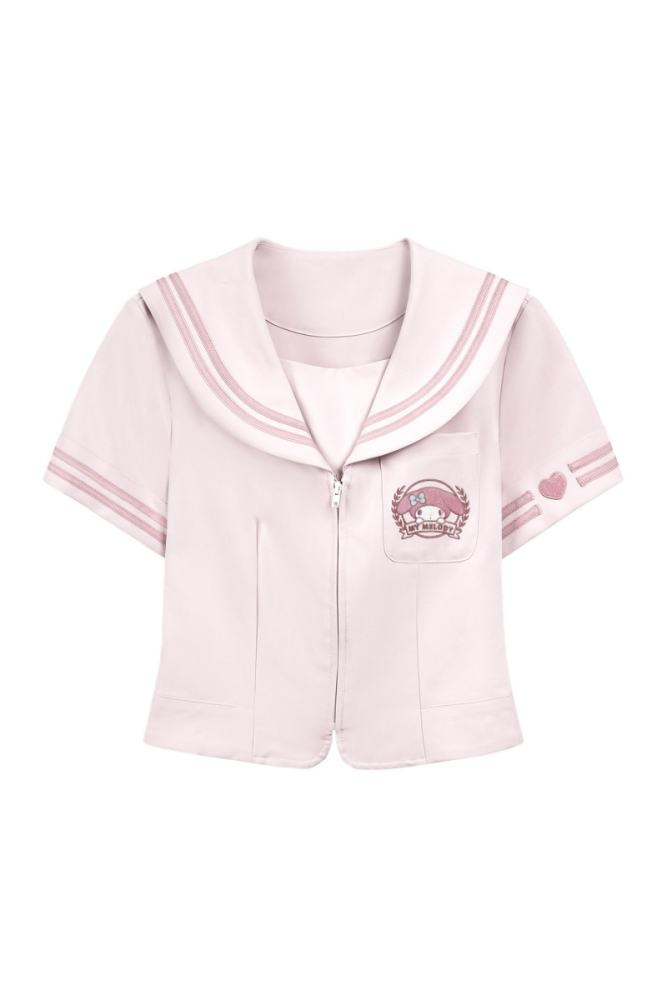 Kyouko and Sanrio Collaborated My Melody Pink Sailor Uniform and Tie