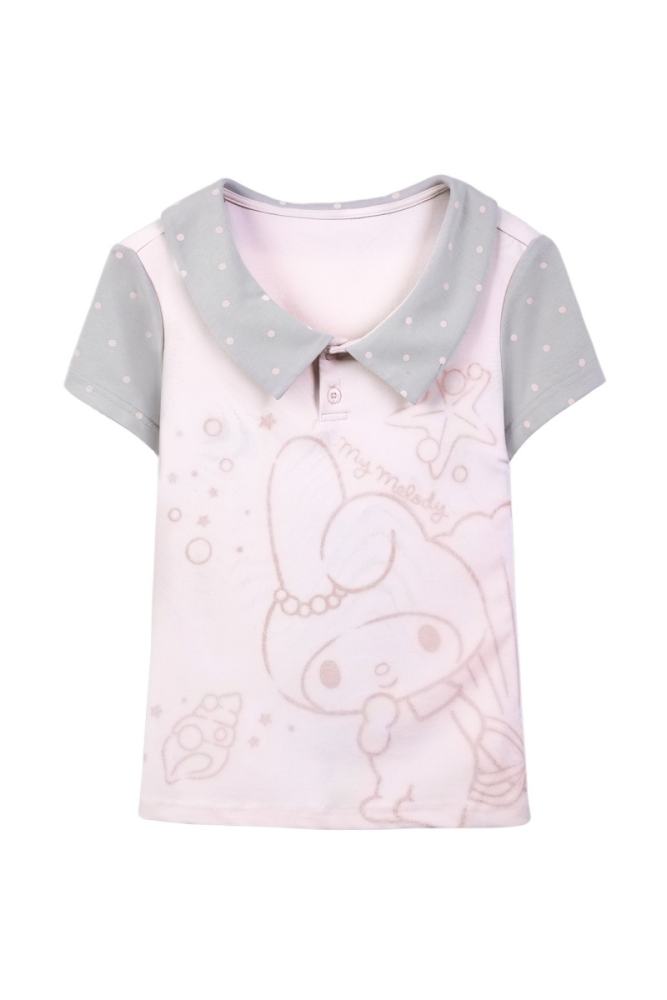 Kyouko and Sanrio Collaborated My Melody Patchwork Shirt and Shorts