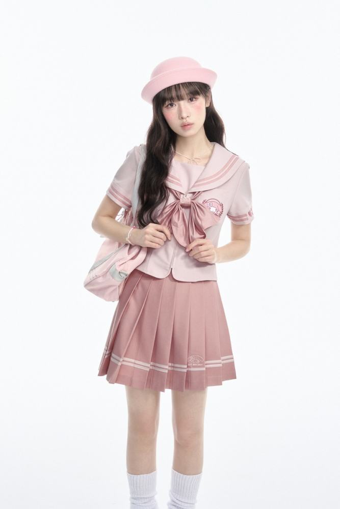 Kyouko and Sanrio Collaborated My Melody Pink Sailor Uniform and Tie