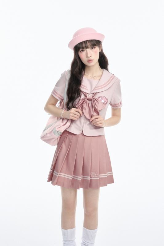 Kyouko and Sanrio Collaborated My Melody Pink Sailor Uniform and Tie