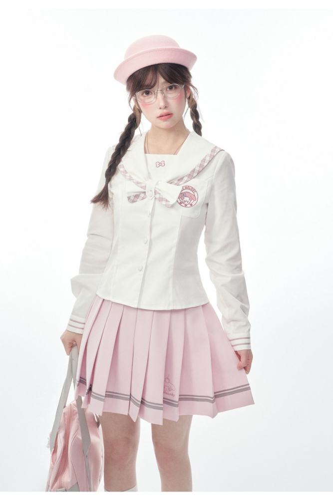 Kyouko and Sanrio Collaborated My Melody Pink Sailor Uniform