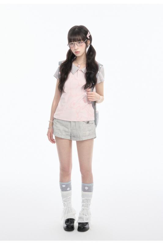 Kyouko and Sanrio Collaborated My Melody Patchwork Shirt and Shorts