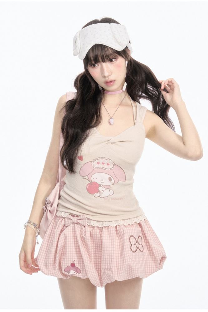 Kyouko and Sanrio Collaborated My Melody Vest and Skirt