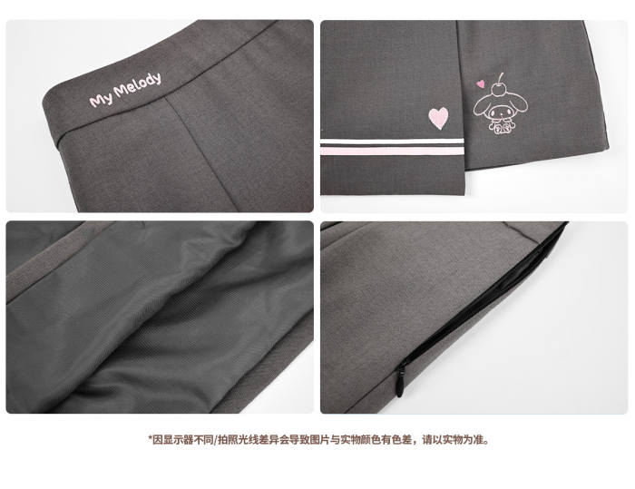 Kyouko and Sanrio Collaborated My Melody Sailor Collar Top and Skirt