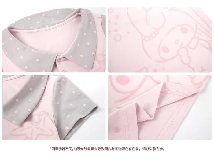 Kyouko and Sanrio Collaborated My Melody Patchwork Shirt and Shorts