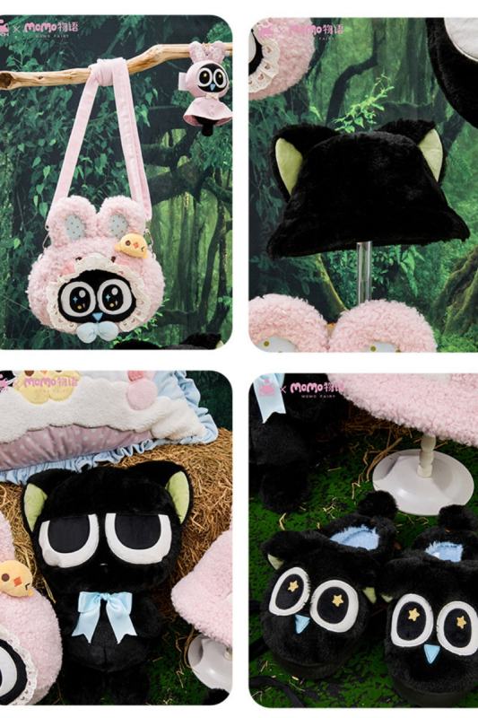 Momo and Luo Xiaohei Collaborated Bag Slippers and Pendant