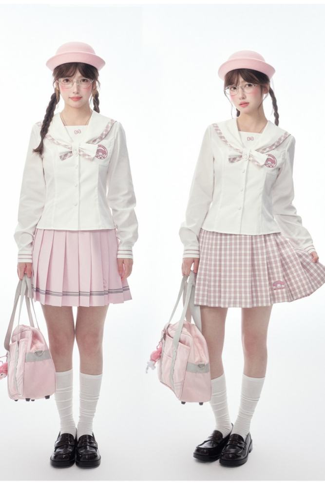 Kyouko and Sanrio Collaborated My Melody Pink Sailor Uniform