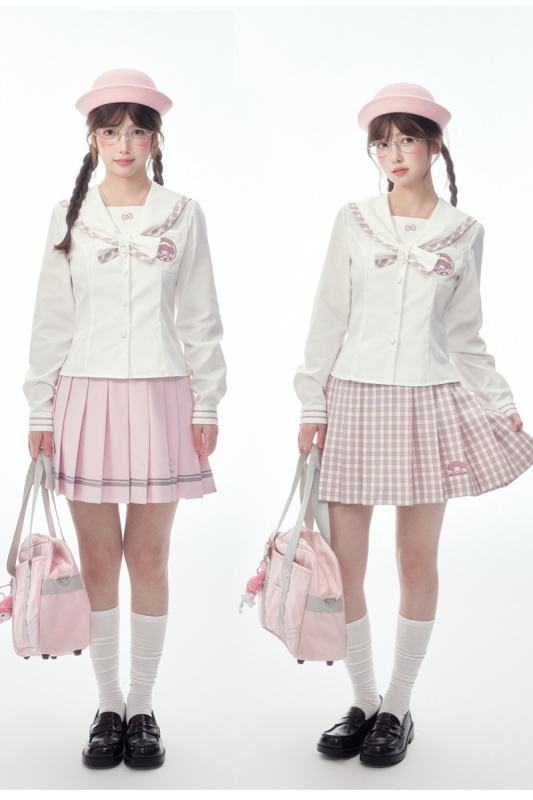 Kyouko and Sanrio Collaborated My Melody Pink Sailor Uniform