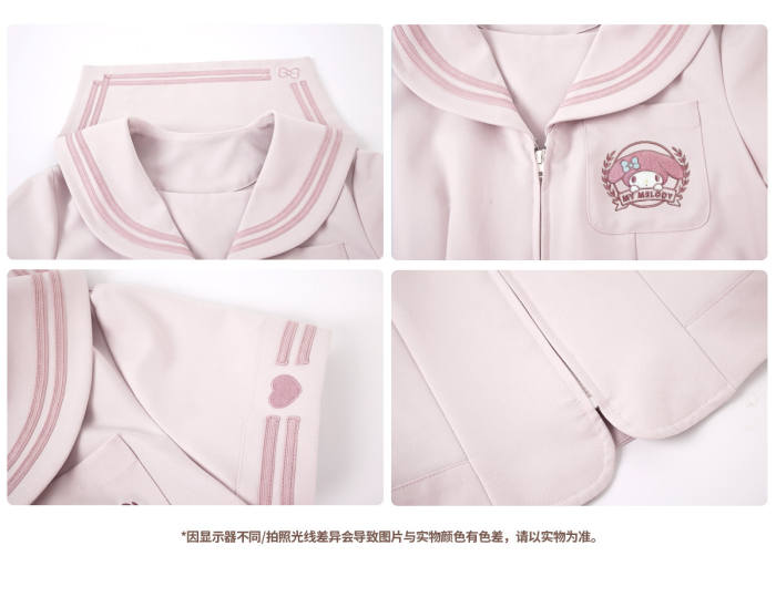Kyouko and Sanrio Collaborated My Melody Pink Sailor Uniform and Tie