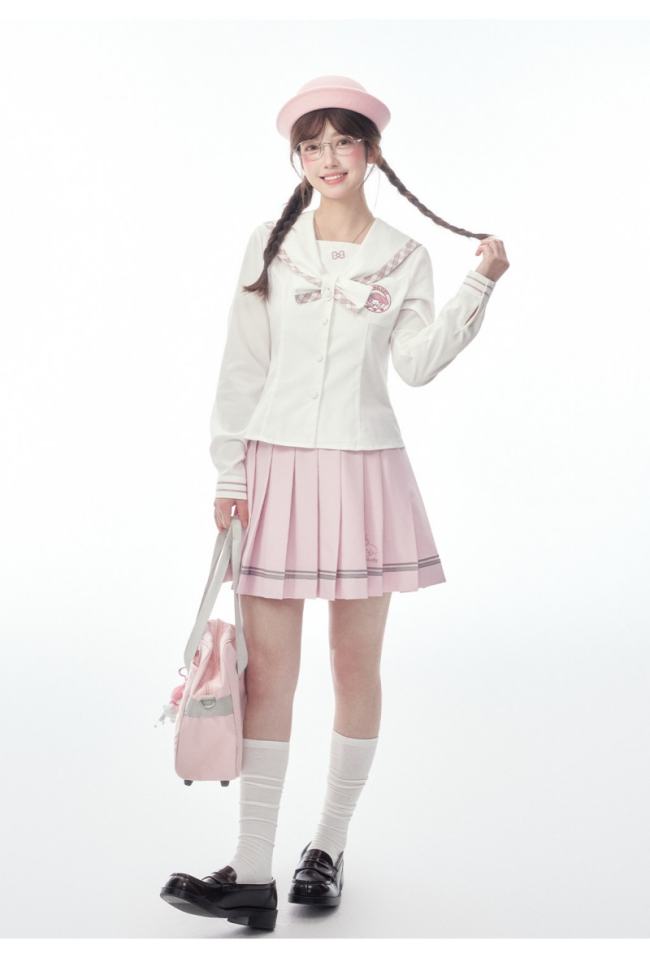 Kyouko and Sanrio Collaborated My Melody Pink Sailor Uniform