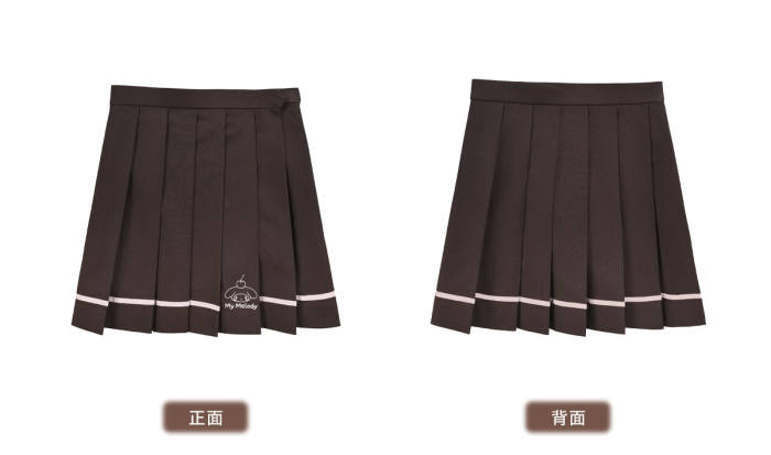 Kyouko and Sanrio Collaborated My Melody Short‑Sleeved Hoodie and Skirt